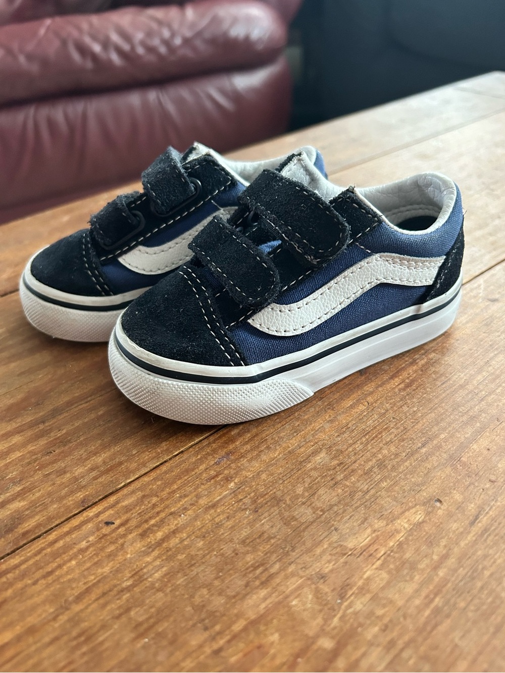 Vans navy and blue baby/toddler sneakers 4.5